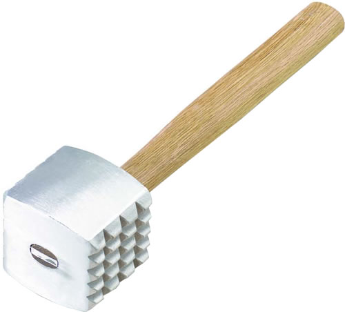 Meat Tenderizer, Aluminum Head, Wood Handle