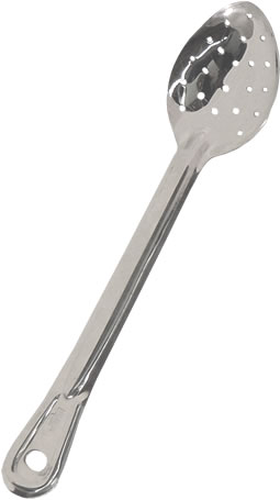 Spoon, Heavy Weight Perforated Stainless 13