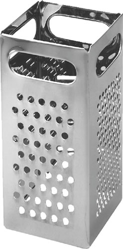 Grater, 4 Sided, Stainless