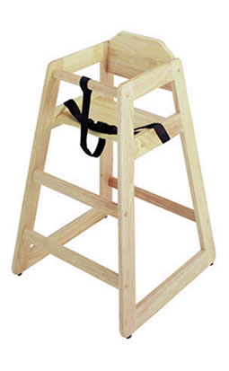 ABC Valueline - High Chair, Wood, Light Oak Finish