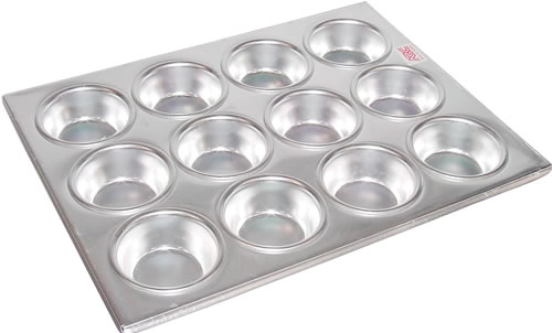 Muffin Pan, Aluminum, 12 cup