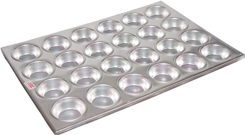 Muffin Pan, Aluminum, 24 cup