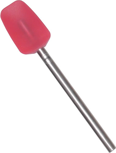 Spoon Spatula, Silicone, High Heat, Red