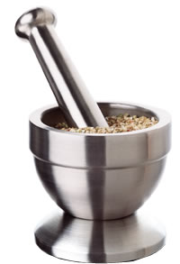 6 Oz. Mortar and Pestle, Stainless