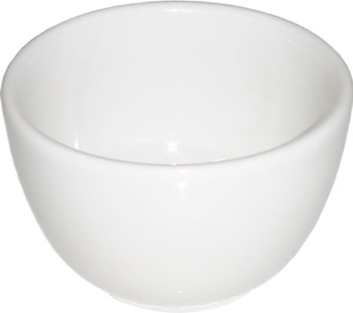 Bouillon Cup, China, White, 7-1/4 oz