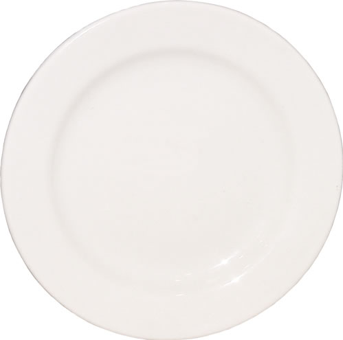 Anfora China - Plate, China, Rolled Edge, White, 7-1/2