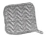 Pot Holder, Silicone, Silver, 7