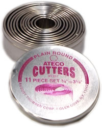 Ateco - Cutter, Round, Set of 11