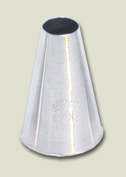 Ateco - Pastry Tip, Plain, Stainless, #6, 1/2