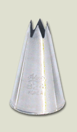 Ateco - Pastry Tip, Open Star, Stainless, #4, 3/8