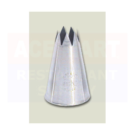 Ateco - Pastry Tip, Open Star, Stainless, #6, 1/2