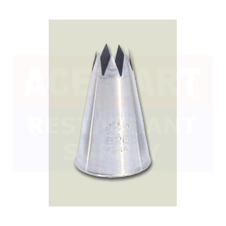 Ateco - Pastry Tip, Open Star, Stainless, #6, 1/2
