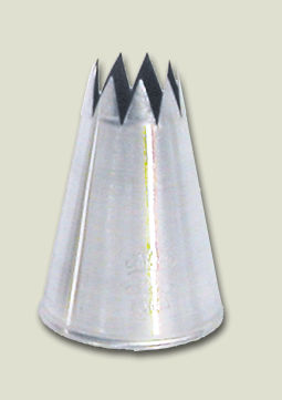Ateco - Pastry Tip, Open Star, Stainless, #8, 5/8