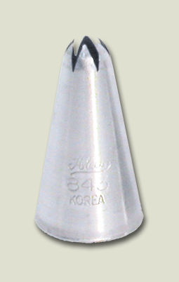 Pastry Tip, Closed Star, Stainless, #3, 5/16