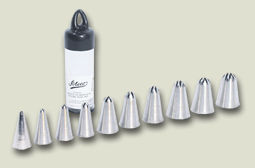 Ateco - Pastry Tip Set, Closed Star, Stainless