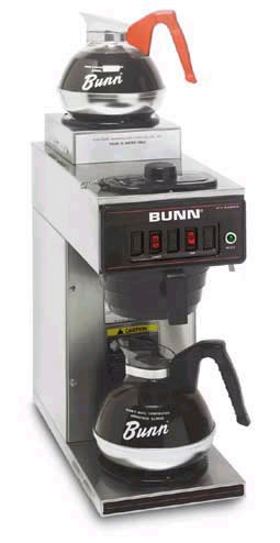 Coffee Maker, Pourover, 2 Warmer, Stainless