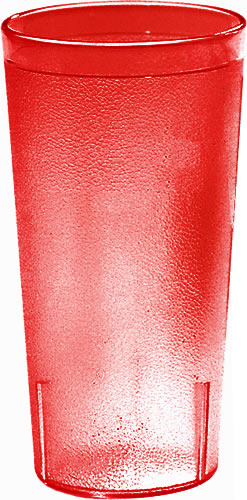 Cambro Manufacturing Co. - Tumbler, Plastic Pebbled Stacking Ruby 32 oz