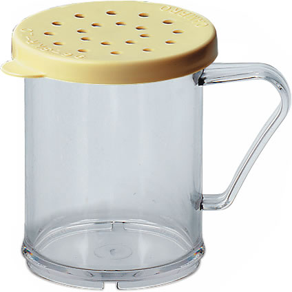 Dredge, Plastic, w/Cheese Lid, 10 oz