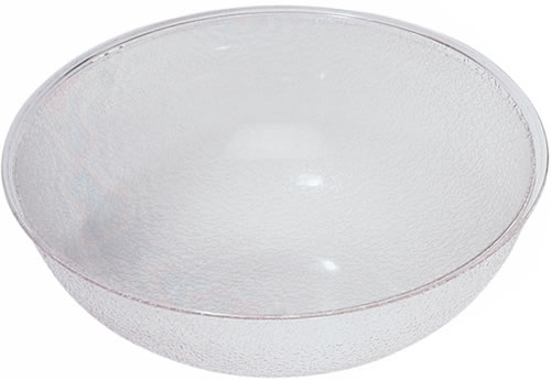 Cambro Manufacturing Co. - Bowl, Pebbled, Acrylic, Clear, 11-1/5 qt