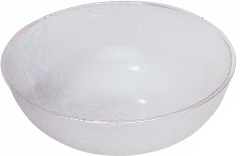 Cambro Manufacturing Co. - Bowl, Pebbled, Acrylic, Clear, 20-1/5 qt