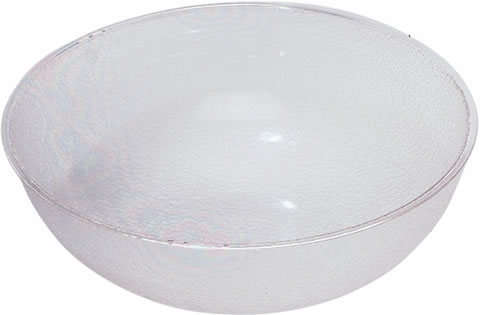 Bowl, Pebbled, Acrylic, Clear, 20-1/5 qt