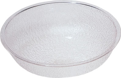 Bowl, Pebbled, Acrylic, Clear, 1-4/5 qt