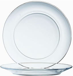 Plate, Salad, Glass, 