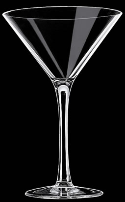 Glass, Martini Cocktail, Mendocino Crystal, 10 oz