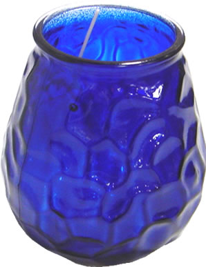 Candle, Venetian, Blue