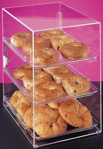 Display Case, Straight Front, 3 Tray