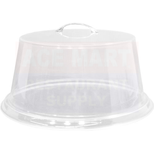 Cal-Mil Plastic Products - Cover, Dome, Chrome Handle, Clear, 12