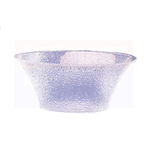 Bowl, Salad, Plastic, Bell Shape, Clear, 10