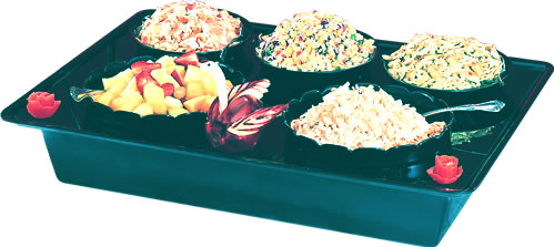 Cal-Mil Plastic Products - Salad Bar, Mini 5 Bowls