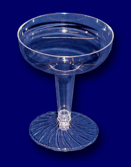 Glass, Champagne, Disposable Plastic, 4 oz