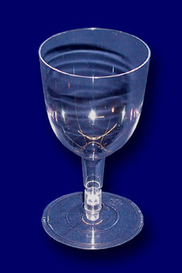 Glass, Wine, Disposable Plastic, 5 oz