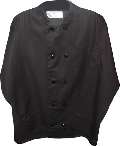 Chef Coat, Black, Large