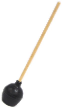 Plunger, Wood Handle, 24