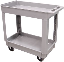 Cart, 2 Shelf, Gray