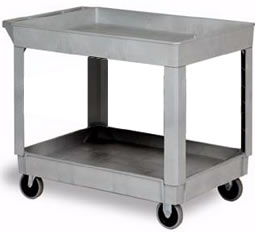 Continental Commercial Products - Cart, 2 Shelf, Gray