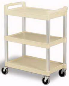 Continental Commercial Products - Cart, 3 Shelf, Beige