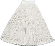 Continental Commercial Products - Mop Head, Blended, Loop End, Antimicrobial, White
