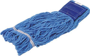 Continental Commercial Products - Mop Head, Blended, Loop End, Antimicrobial, Blue