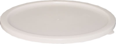 Storage Container Lid, White Polyethylene fits 2 & 3-1/2 qt