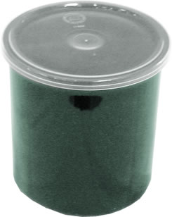 Crock, Classic, w/Lid, Green, 2.7 qt