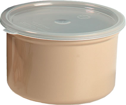 Carlisle Food Service - Crock, Classic, w/Lid, Beige, 1.5 qt