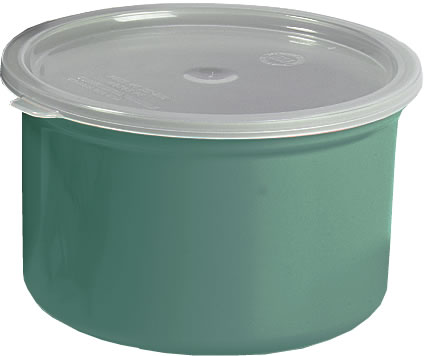 Crock, Classic, w/Lid, Green, 1.5 qt