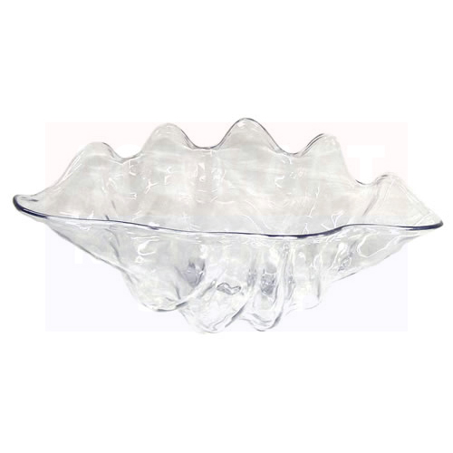 5 qt. Clear Clam Shell Salad Bowl