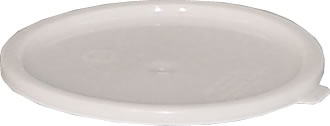 Storage Container Lid, White Polyethylene fits 6 & 8 qt