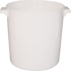 Storage Container, White Polyethylene 8 qt