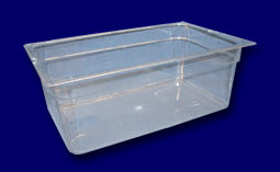 Food Pan, Full Size, Polycarbonate, Clear, 8
